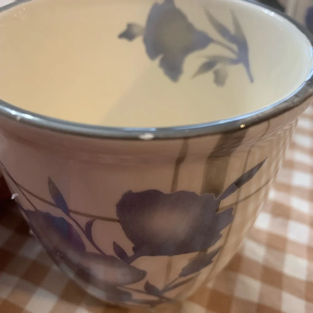 Pfaltzgraff Blue Floral Mugs Set - Picture 5 of 11